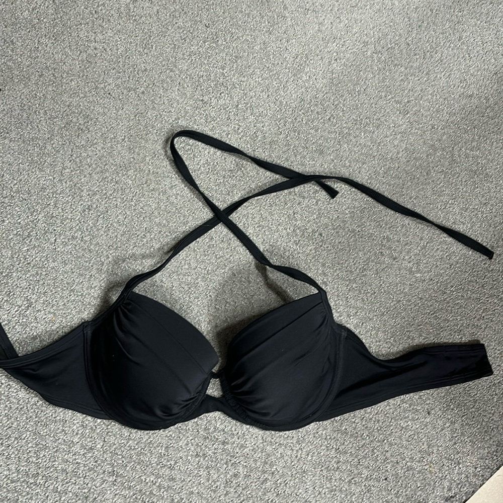 Victoria Secret push up black swim top